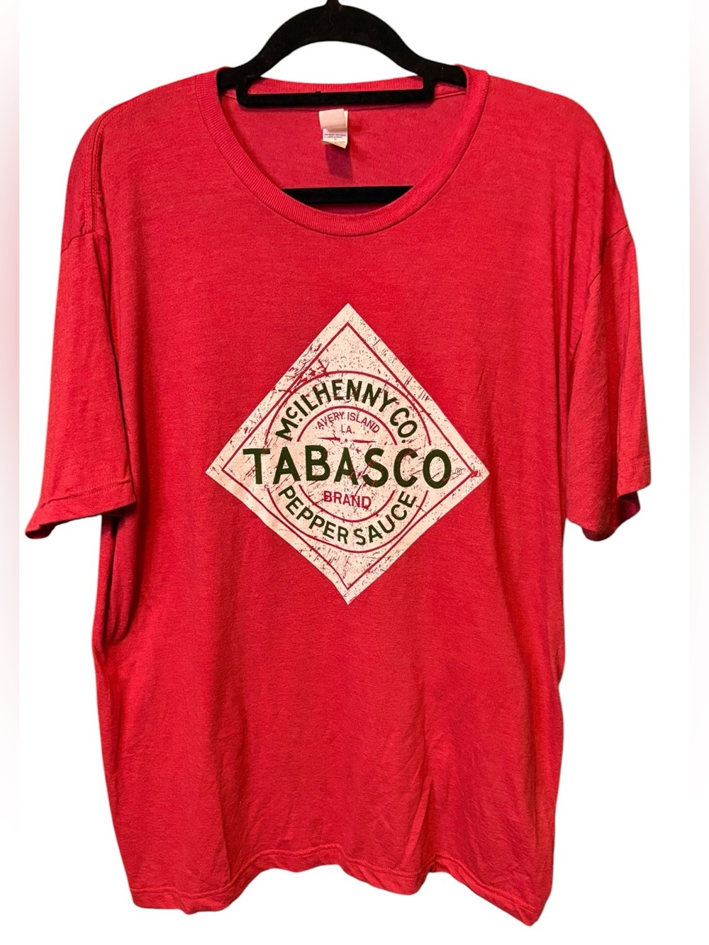 Tabasco McIlhenny Co. Red Logo Graphic T-Shirt XL Foodie Casual Unisex